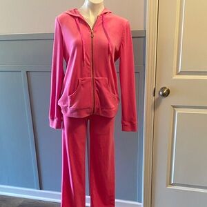 Lilly Pulitzer Hot Pink Zip Hoodie & Jogger Pants Set